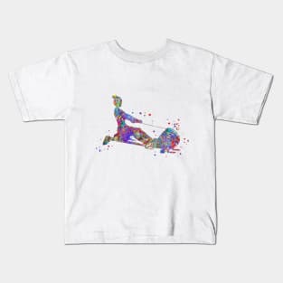 Rowing woman Kids T-Shirt